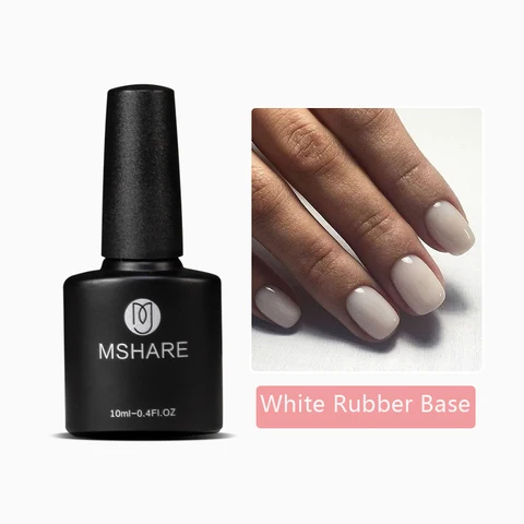 Milk White Camouflage Rubber Base Nail Gel Polish No Need Base Coat