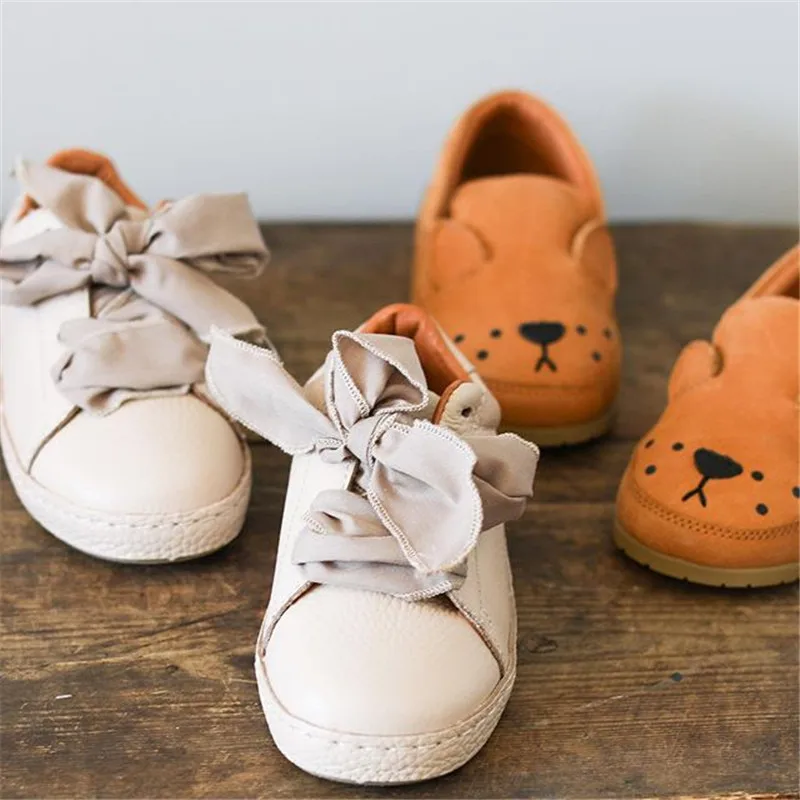 Donsje натуральная кожа! Детская брендовая обувь; Милая обувь с животными для маленьких мальчиков и девочек; сезон осень-зима; кожаные туфли наивысшего качества для маленьких девочек