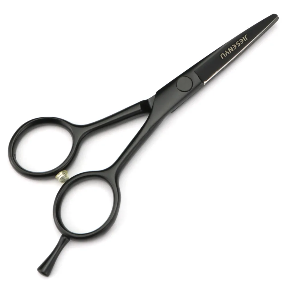 Японские 440c4 дюйма/5 дюймов/5,5 дюйма черные Парикмахерские ножницы парикмахерские ножницы Профессиональные Парикмахерские ножницы - Цвет: 4 cut scissors