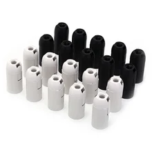 10pcs Practical E14 Light Bulb Lamp Holder Pendant Socket Lampshade Ring 2A 250V 2 Color Small Screw
