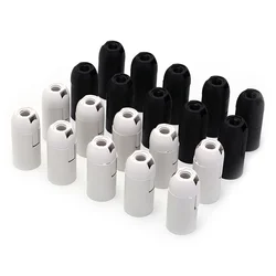 10pcs Practical E14 Light Bulb Lamp Holder Pendant Socket Lampshade Ring 2A 250V 2 Color Small Screw