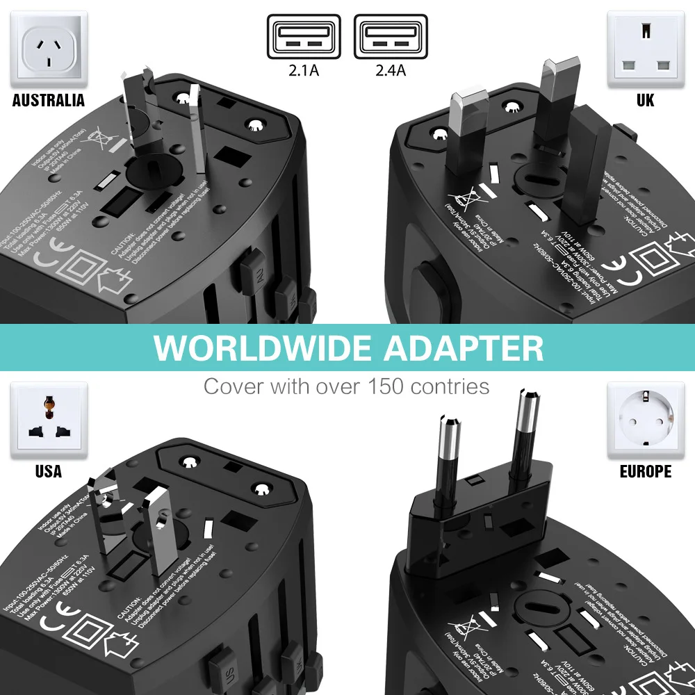 5V 2,4 APlug двойное зарядное устройство USB для iphone ipad ipod Универсальное зарядное устройство для мобильного телефона настенное зарядное устройство переменного тока для Xiaomi samsung