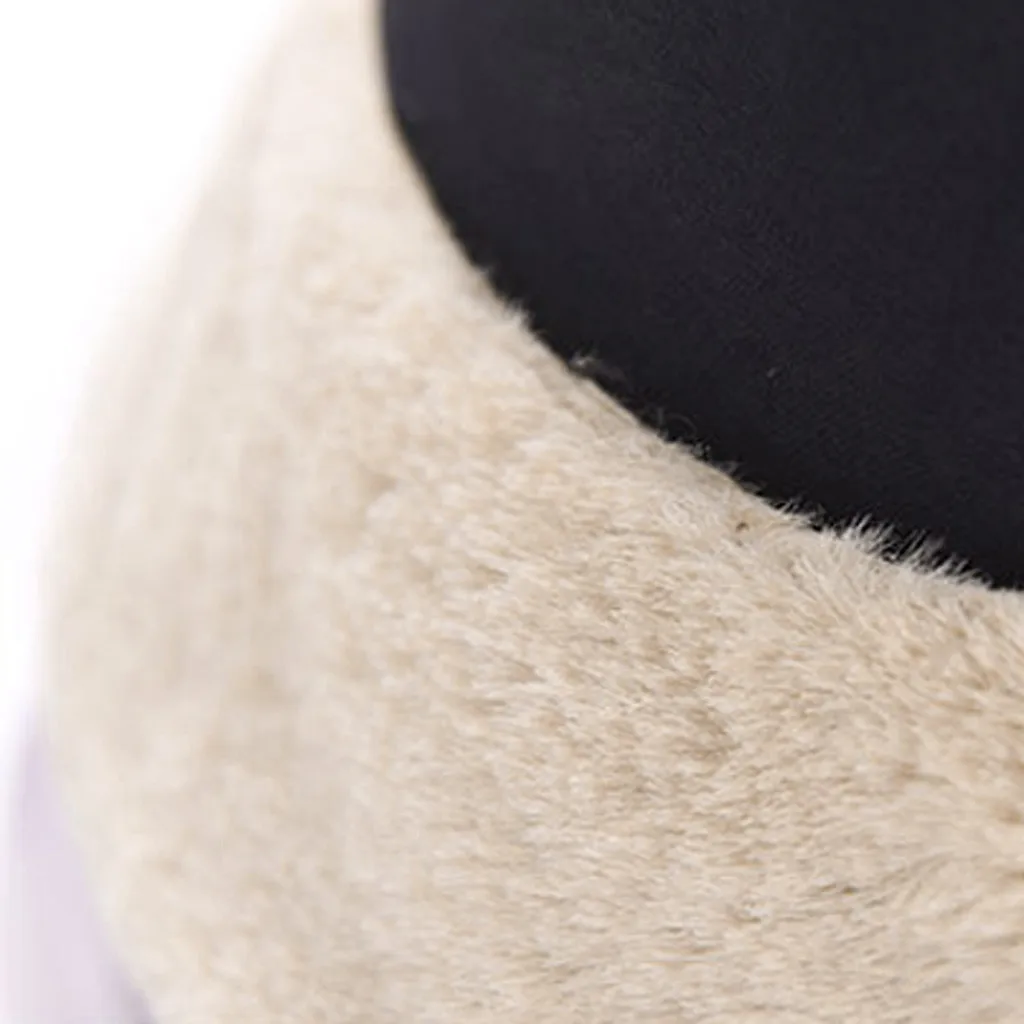 Новая милая и теплая плюшевая шапка-ведро унисекс для охоты и рыбалки, модная Повседневная зимняя однотонная удобная мягкая шапка для бассейна DH