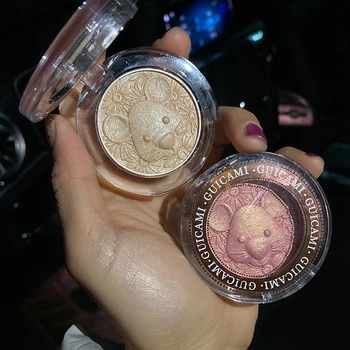 

Highlighter Makeup Powder Oil Control Cute Mouse Brighten Shimmer Body High Lighter Powder Contour Bronzer Korean Cosmetics
