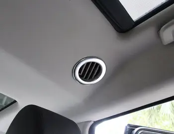 

1set=2pcs Chrome Roof Air Vent Outlet Ring Trim For Land Rover Discovery 4 2010-2016 Car decoration