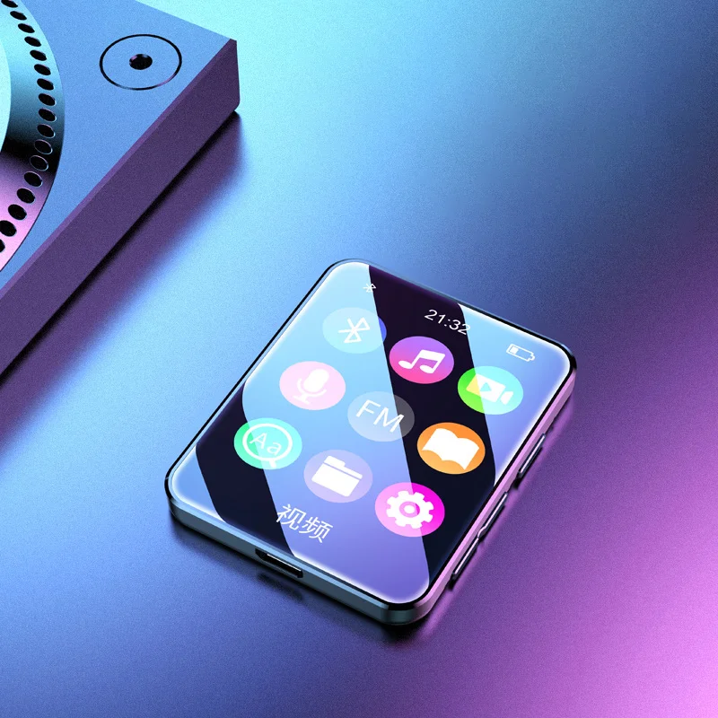 Bluetooth MP4 Player Full Touch Screen BT Walkman Music Player Novel Reading E-book Mp3 Video With Earphone