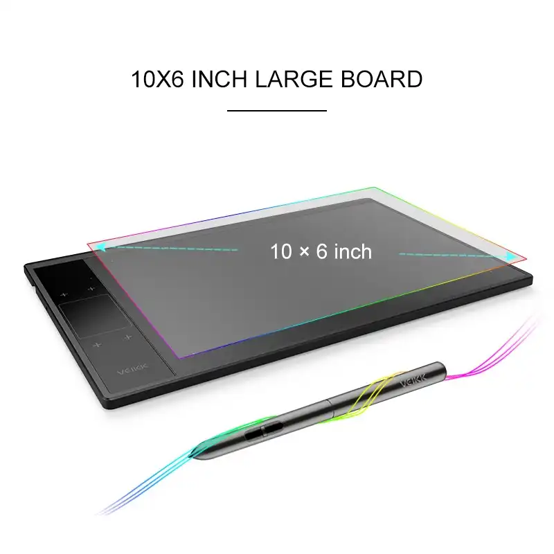 with Type-c Interface SHIFENX Portable A30 10x6 inch 5080 LPI Smart Touch Electronic Graphic Tablet