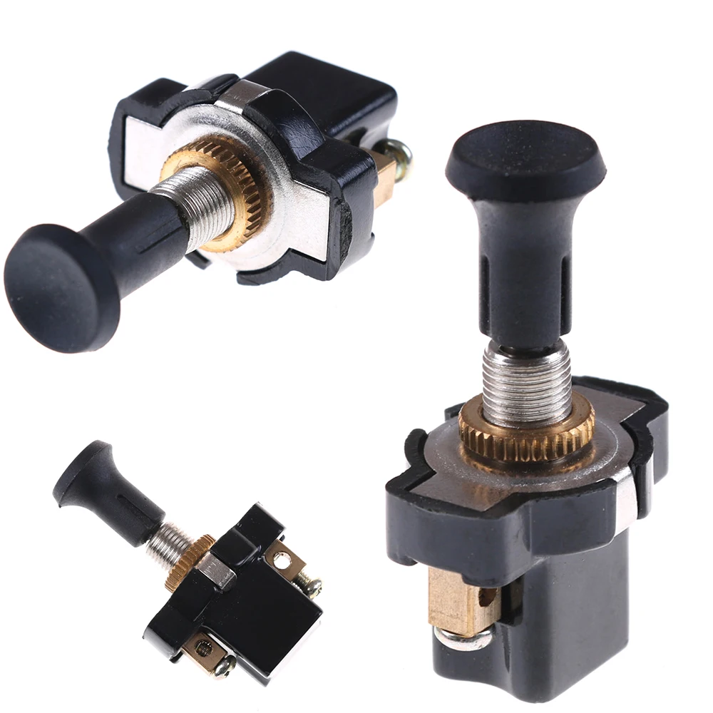 

New Durable High Performance On-Off Long Push Pull Switch 12V Screw Terminals
