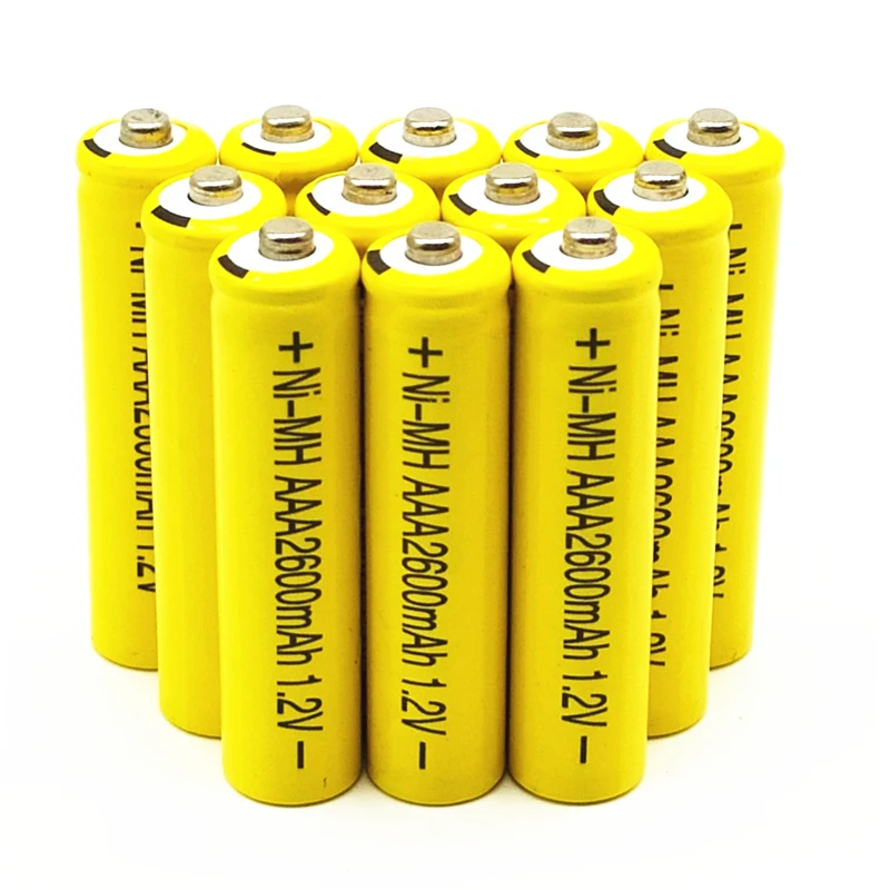 20 шт./лот высокая энергия 1,2 V 2600mAh NiMh AAA аккумуляторная батарея Ni-MH 3A батареи Battria