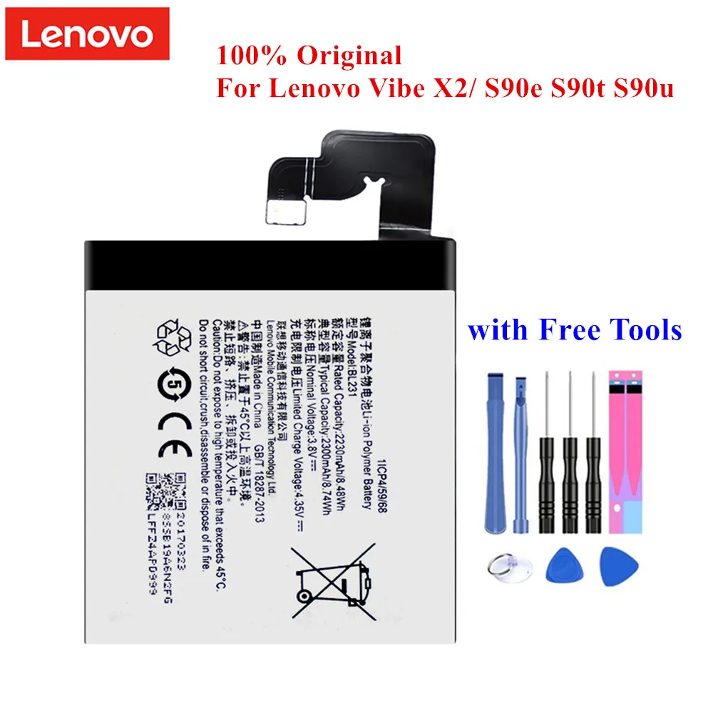 100 Original Baterai Bl231 Untuk Lenovo Vibe X2 Lenovo S90 S90u S90e S90t X2 Ap X2 Eu X2 Cu 2230 2300 Mah Akku Alat Baterai Ponsel Aliexpress