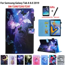 Чехол для Samsung Galaxy Tab A 8,0 SM-T290 SM-T295 T295 T297 чехол для планшета Модный чехол с бабочкой+ подарок