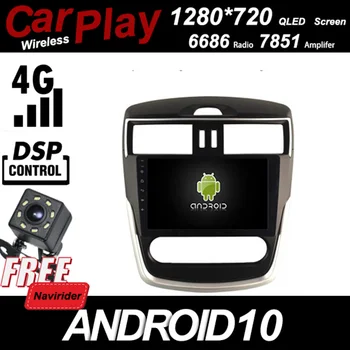 

Qled 1280*720 Screen Car Android 10 Player For NISSAN TIIDA 2016 Manual AC Automotive Carplay Bluetooth GPS Radio Head Unit