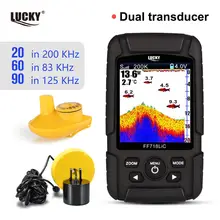 Портативный рыболокатор LUCKY FF718LiCD, 2 в 1, 200 кГц/83 кГц, двойной гидролокатор, частота 328ft/100m, глубина обнаружения, эхо-звук Портативный рыболокатор LUCKY FF718LiCD, 2 в 1, 200 кГц/83 кГц, двойной гидролокатор, частота 328ft/100m, глубина обнаружения, эхо-звук