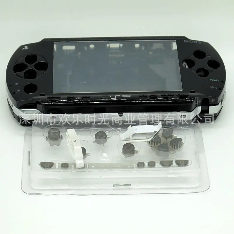 Black Color Full Housing Shell Faceplate Case Repair Replacement for Sony PSP 3000 Console Shell with Buttons