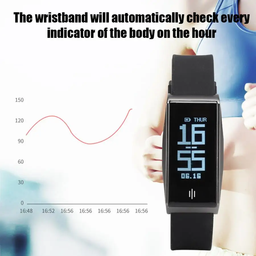 BL86 Bluetooth водонепроницаемый спортивный умный Браслет кровяное давление монитор сердечного ритма умный спортивный браслет