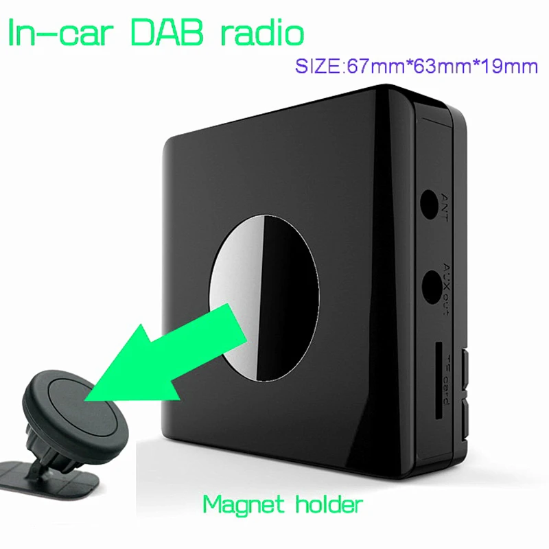 Автомобильный цифровой DAB/DAB+ радио приемник аудио адаптер беспроводной fm-передатчик и Bluetooth Hands-Free DAB+ тюнер включает антенну