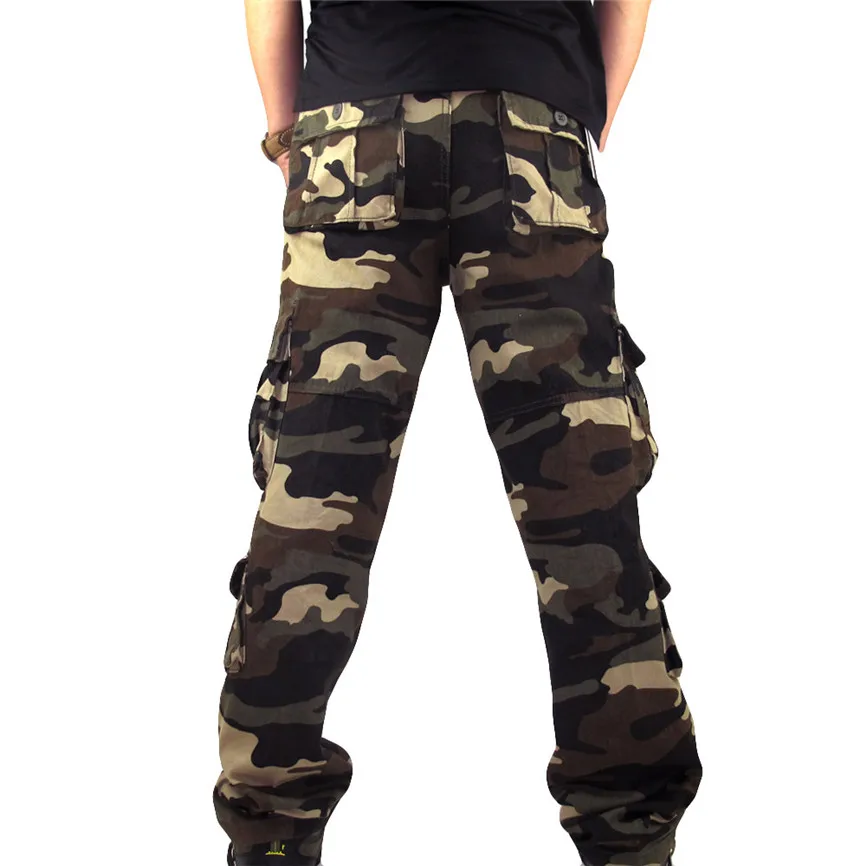 Военные камуфляжные мужские брюки повседневные брюки для фитнеса мужские брюки карго наколенники для работы в стиле хип-хоп спортивные штаны для бега