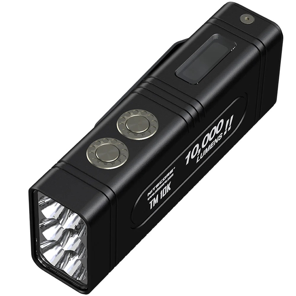 US $287.95 Wholesale NITECORE TM10K Rechargeable Hight Light 10000LM CREE XHP35 HD LED Flashlight BuiltIn Battery Torch CAMPING Spotlight