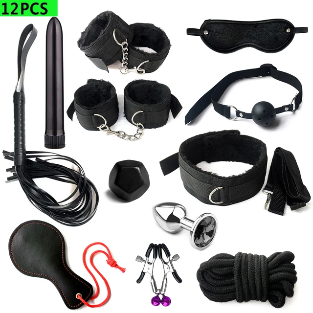 Juegos sexuales exóticos para adultos, productos sexuales, juego de  Bondage, Kits BDSM, esposas, Juguetes sexuales, látigo