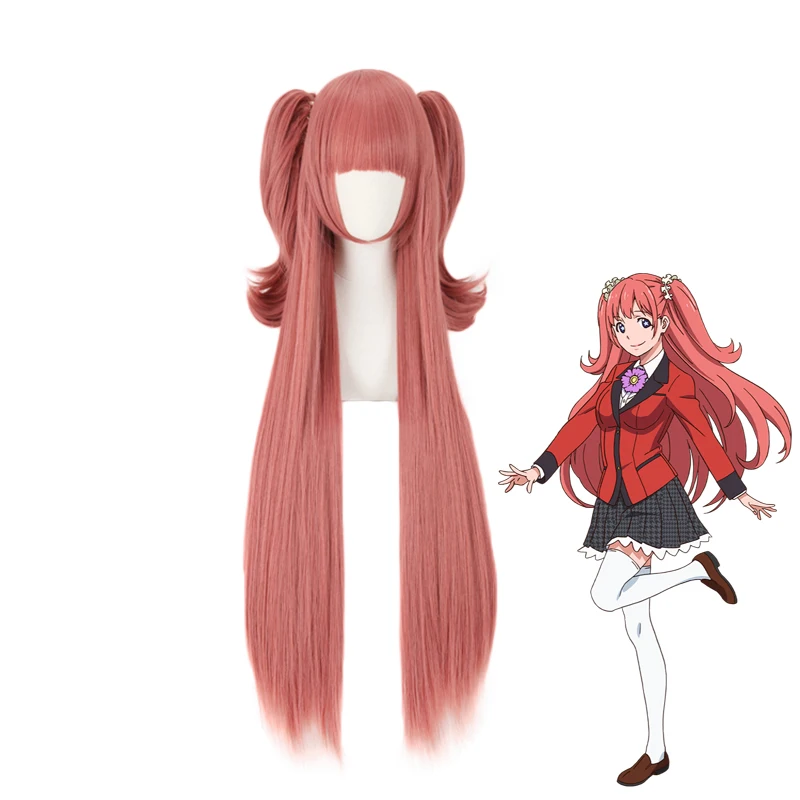 Kakegurui Yumemite Yumemi косплей парик светильник коричневый S ly розовый волосы длинные