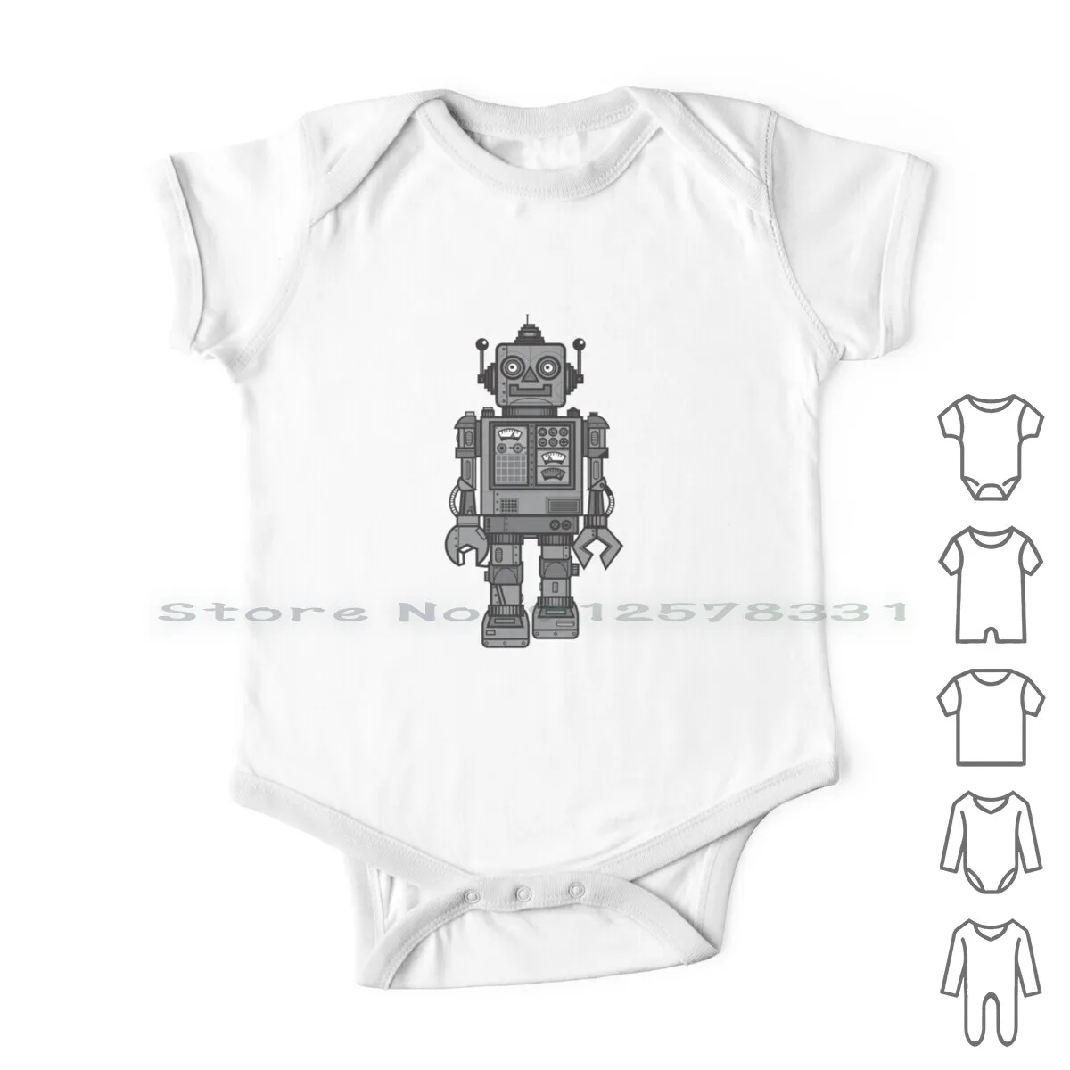 

Vintage Robot Classic Tshirt1775 Newborn Baby Clothes Rompers Cotton Jumpsuits Vintage Robot Classic Tshirt1775 Infant Long