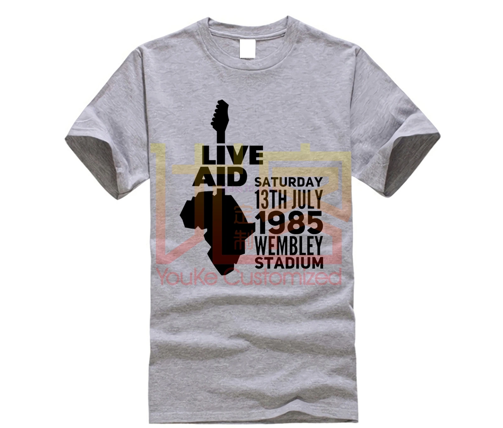 

Live Aid Queen Band 1985 Freddie Mercury T Shirt For Male T-Shirt S-6XL Homme Tee Shirt Popular Streetwear T-shirt Wholesale