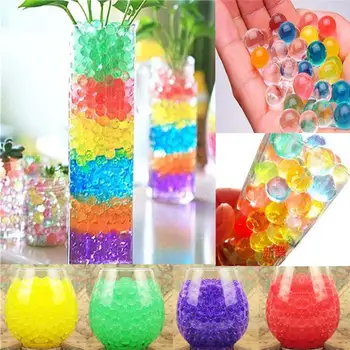 

100pcs Transparent / Blue / Purple Dreamy Hydrogel Ball Soft Crystal Mud Water Ball Gel Water Drops Plant Maintenance Decoration