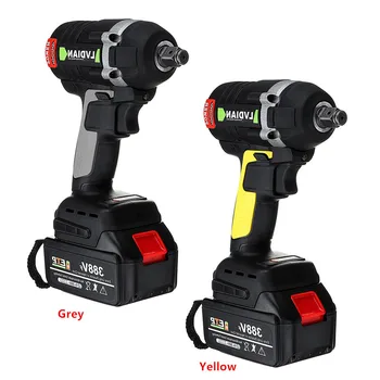 

Upgraded 630NM 388VF 19800mAh Rechargeable Brushless Cordless Electric Impact Wrench 3 in 1 with 2 Li-ion Battery Power Tools