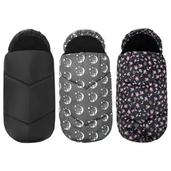Saco de dormir para cochecito de bebé, colcha a prueba de viento para otoño e invierno, cubierta de pie multifuncional cálida para coche de bebé, cubierta de pie de algodón para niños