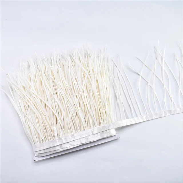 1Meters Pruning Goose Feathers Trims Ribbon Fringe feather trim 6-8