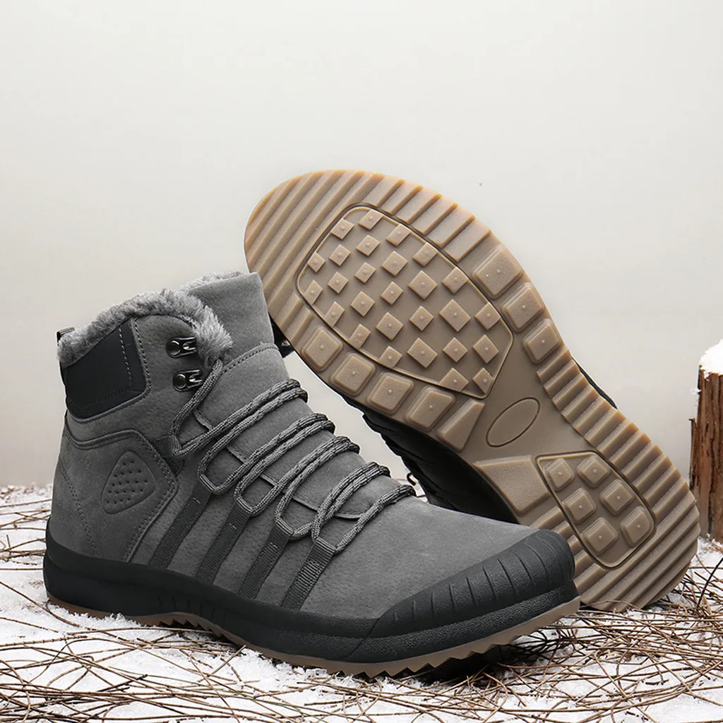 Мужская обувь; модные мужские ботинки; zapatos de hombre; мужские повседневные Бархатные Теплые хлопковые ботинки; водонепроницаемые удобные зимние ботинки