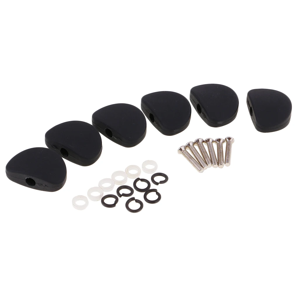 Set/6pcs Tuning Pegs Tuners Machine Head Buttons Knob Guitarist Tool Set Kit