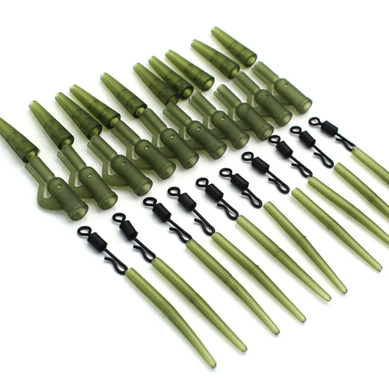 40PCS Carp Fishing Accessories Lead Clip Quick Change Swivel Tail