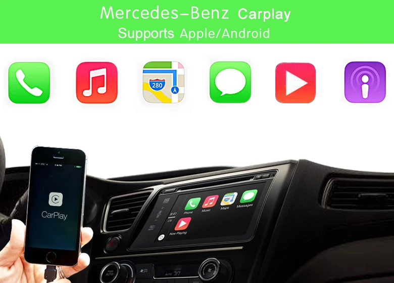 NTG5 S1 Apple CarPlay Android автоматический инструмент активации для- Mercedes Benz безопасный способ использования iPhone/Android телефона в автомобиле
