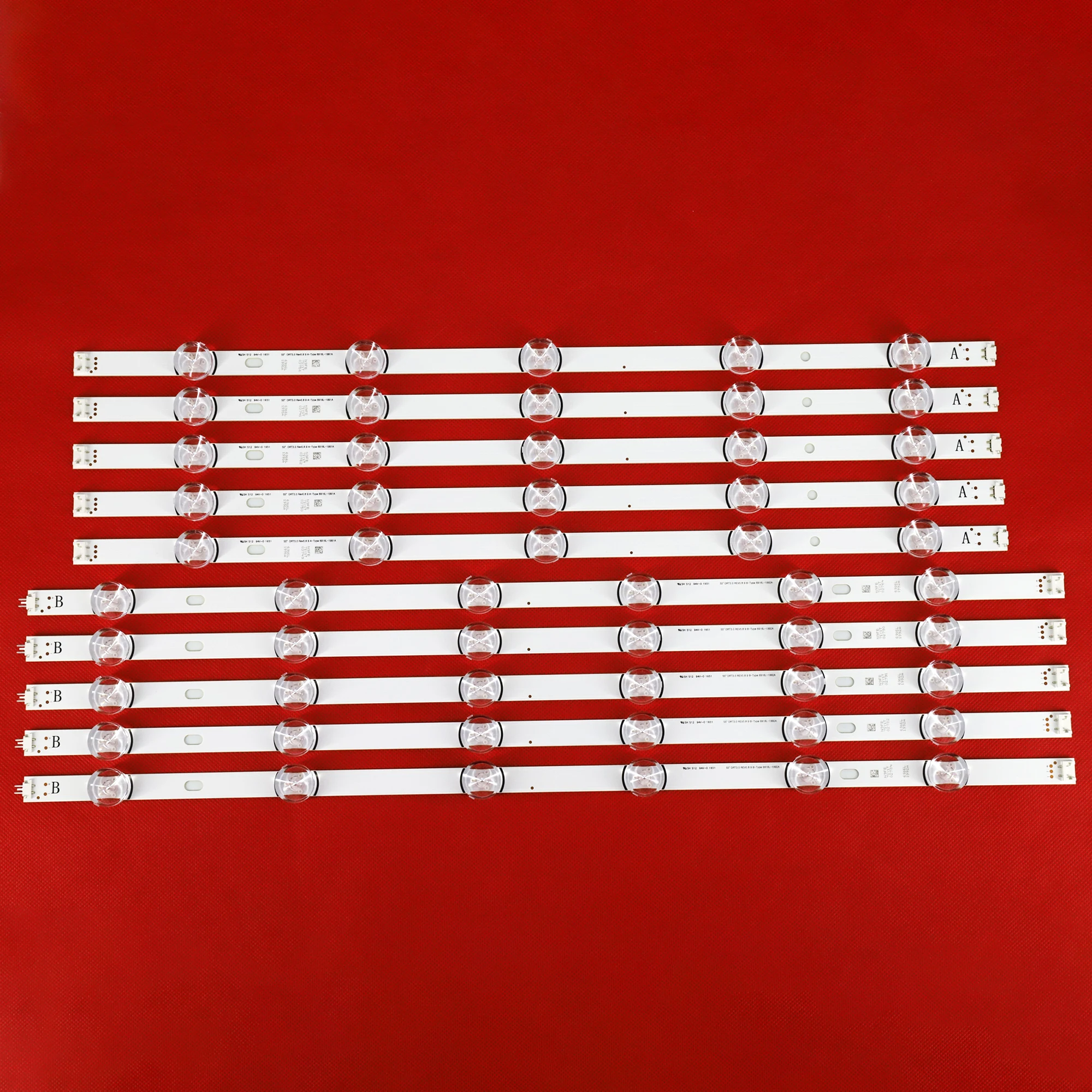 10PCS 1152mm LED Backlight Lamp Strip 11leds For LG 55 Inch TV Innotek DRT 3.0 55LB561V LG55LF5950 LC550DUE 6916L-1991A 1992A