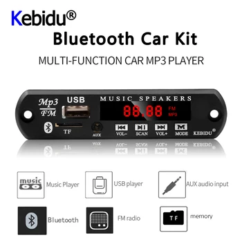

kebidu MP3 Player DC 12V 5V Wireless Bluetooth Audio Module MP3 WMA Decoder Board USB FM TF Radio For Car MP3 Accessories Newest