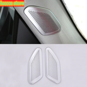

Aluminum Alloy one pillar front door cover frame speaker fit 2 PCs for Maserati Levante car accessories