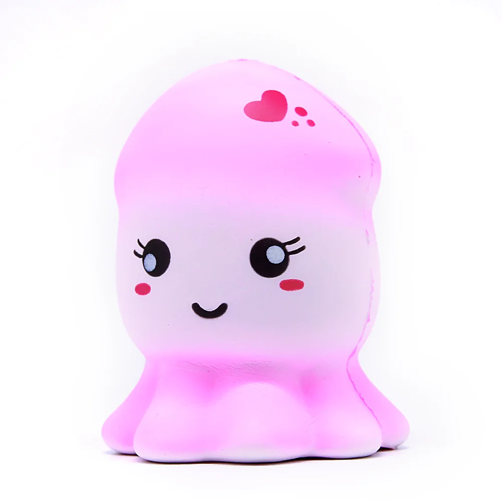 

Soft Slow Rising Squishy Kids Cute Lovely Jumbo Big Pink Octopus JellyFish Cartoon Animal Squishy Toys With Scented