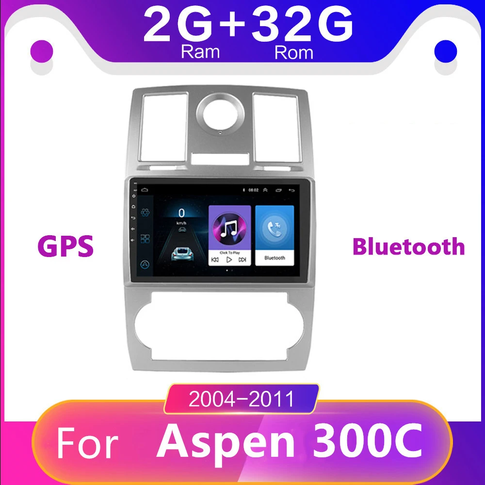 Автомагнитола 2 din мультимедийный плеер на Android для Chrysler Aspen 300C 2004 2005 2006 2007 2011 GPS