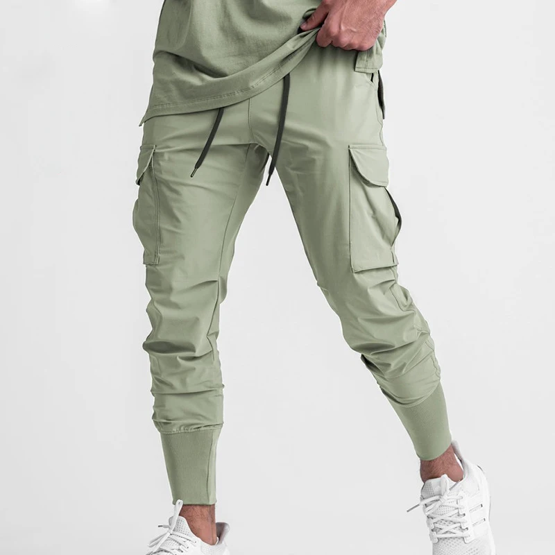 

NEW Autumn Men’s Joggers Sweatpants Cargo Pants Men Multi-pockets Casual Trousers Male Jogger Gyms Bodybuilding Pants Sportswear