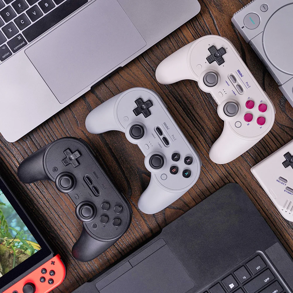 8bitdo Pro 2 Sn30 Pro Sn30 Pro Bluetooth Compatible Wireless Gamepad Controller For Windows Android Macos Nintendo Switch Steam Gamepads Aliexpress