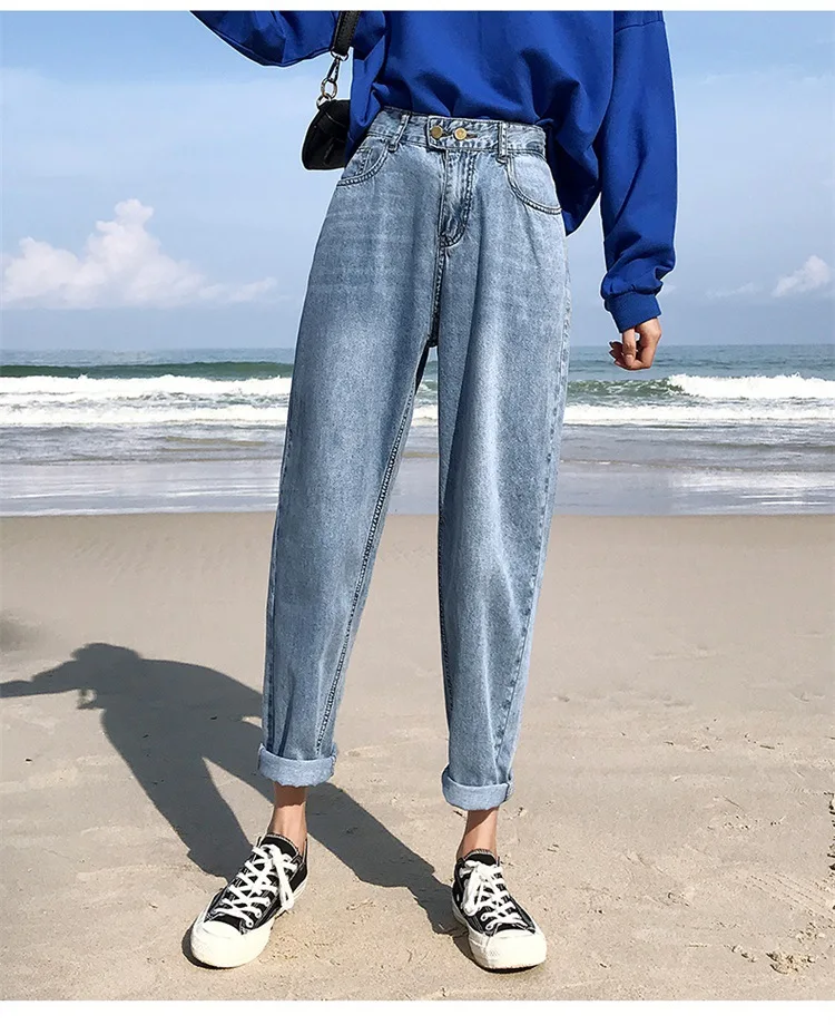 2019 весенне-осенние штаны в стиле ретро с эластичной резинкой на талии, свободные винтажные прямые штаны, большие размеры, новинка