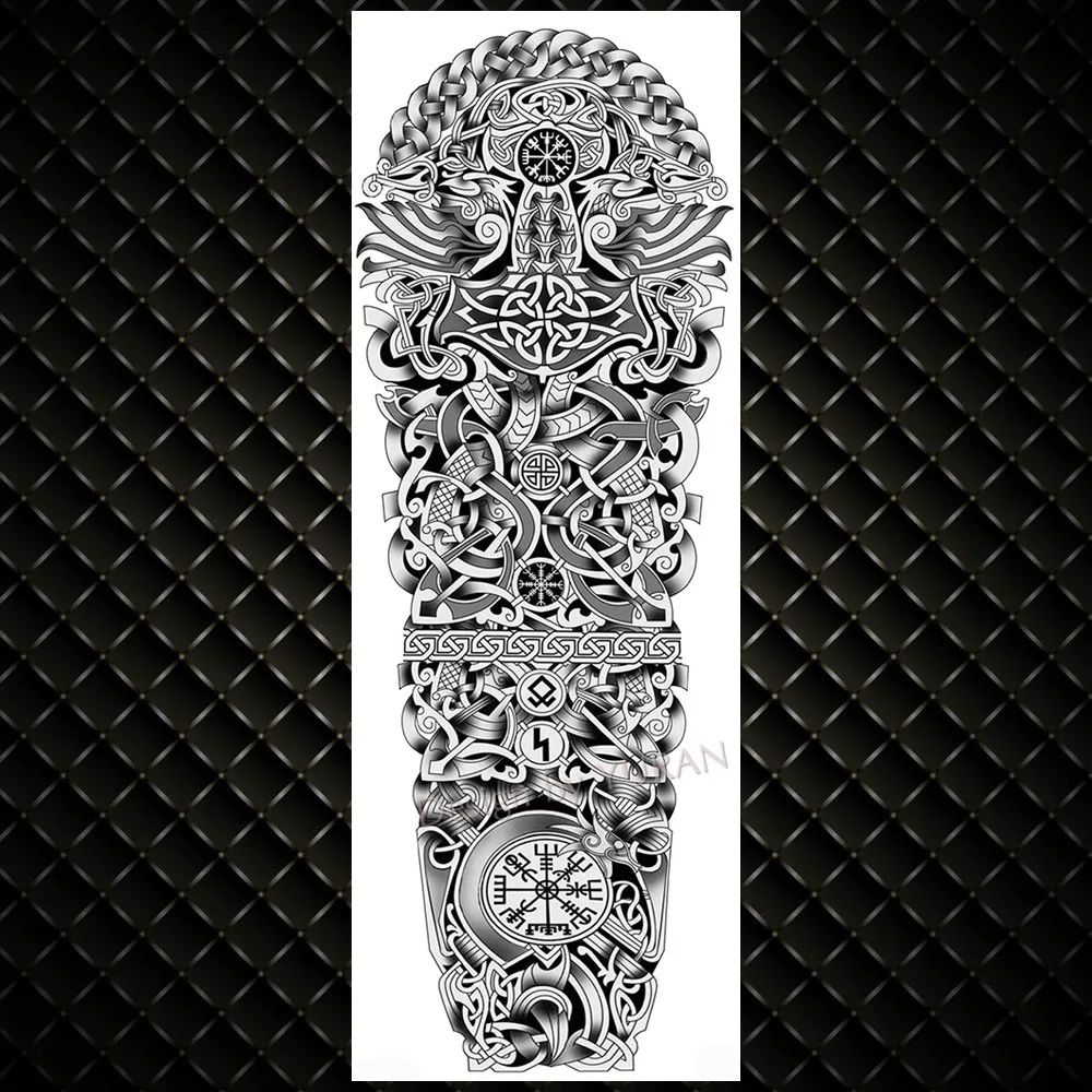 Полный рука механический робот Временные татуировки для мужчин и женщин реалистичные сглаза поддельные татуировки Стикеры водонепроницаемый тела ног художественные татуировки - Цвет: GTQB153