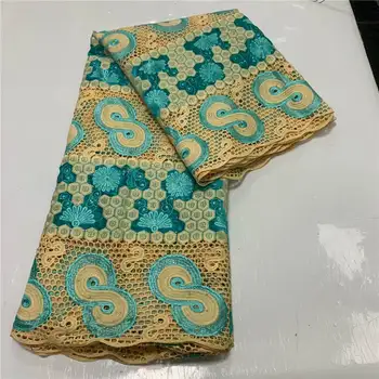 

African Laces Embroidered Nigerian Laces Fabric High Quality Dubai French Mesh Lace Fabric 5 Yards ! ZQJ61651