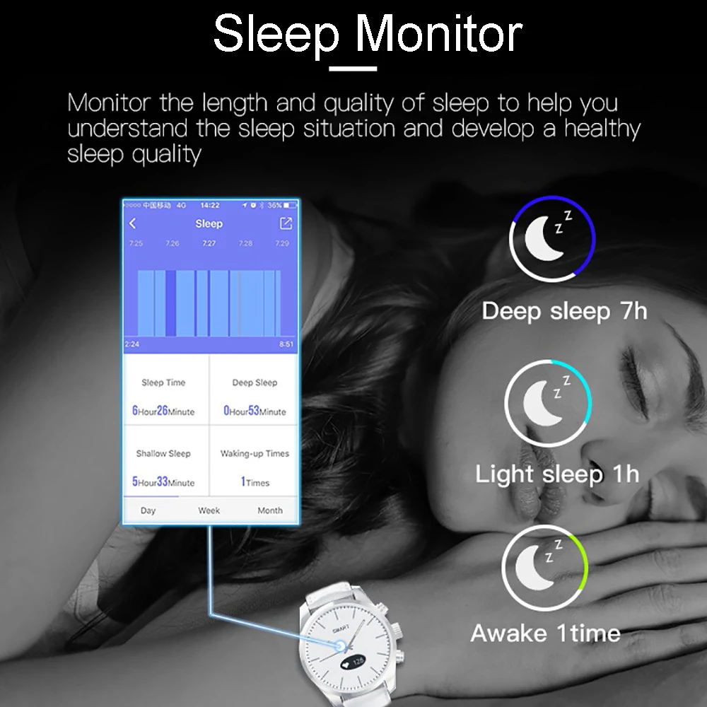 Running Pedometer Waterproof Exercise Smart Bracelet Fitness Step Counter for Heart Rate Tracker Blood Pressure Monitor