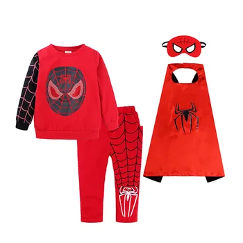 

Children Clothes Autumn Winter Toddler Boys Clothes Halloween Spiderman Costume Outfit Kids Sport Suit For Boys Clothing Sets