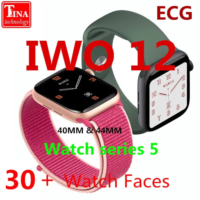 IWO 12 часы серии 5 1:1 Смарт 40 мм 44 Bluetooth iwo12 для apple iPhone IOS Android управление Siri PK 11| |