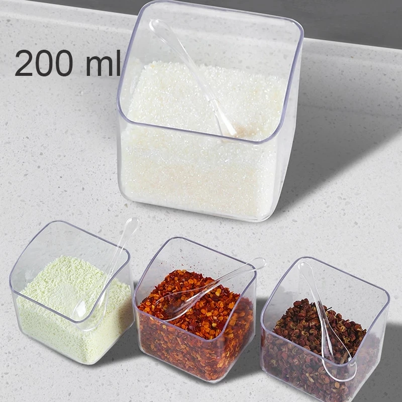 Salt Shaker Salt Pepper Shakers Spices Bottle Seasoning Jar Kitchen Wall Mount Spice Organizer