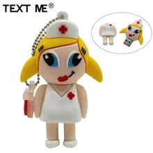 TEXT ME mew стильная мультяшная модель медсестры usb2.0 4 ГБ 8 ГБ 16 ГБ 32 ГБ 64 ГБ флеш-накопитель USB флеш-накопитель креативная флешка