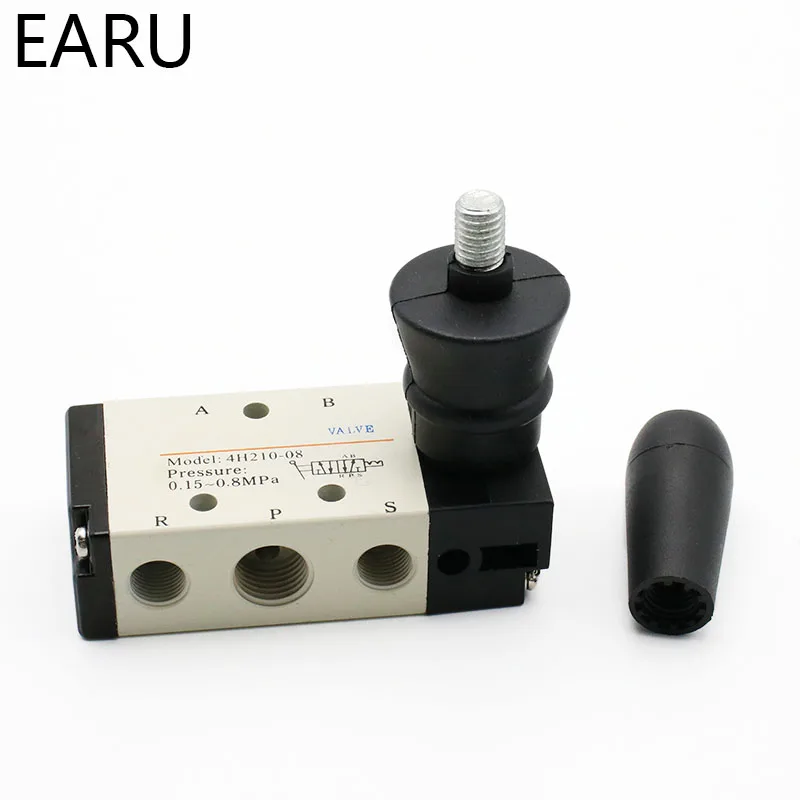 Details about   4H210-08 5 Ways 2 Pos Pneumatic Air Hand Operated Valve Port 1/4 Manual Control